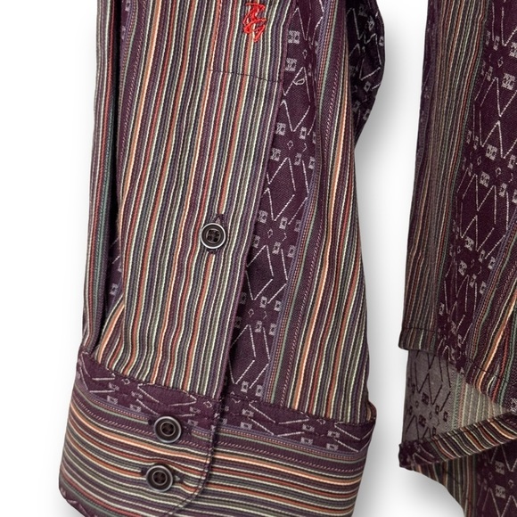 Robert Graham Button Down Dress/ Casual Long Sleeve Shirt Size 2X-Large/ 2TG - Picture 3 of 7